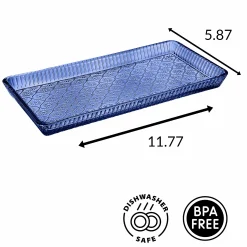 Discount Godinger Claro Blue Serving Tray