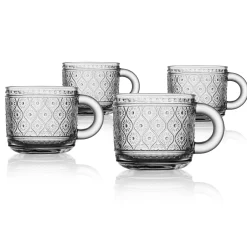 Hot Godinger Claro Clear Espresso Mug, Set of 4