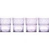 Discount Godinger Claro Lavender Double Old Fashion, Set of 4