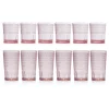 Outlet Godinger Claro Pink Acrylic Highball & Double Old Fashion, Set of 12