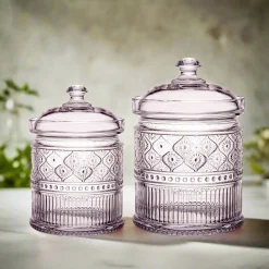 Outlet Godinger Claro Pink Canister Small