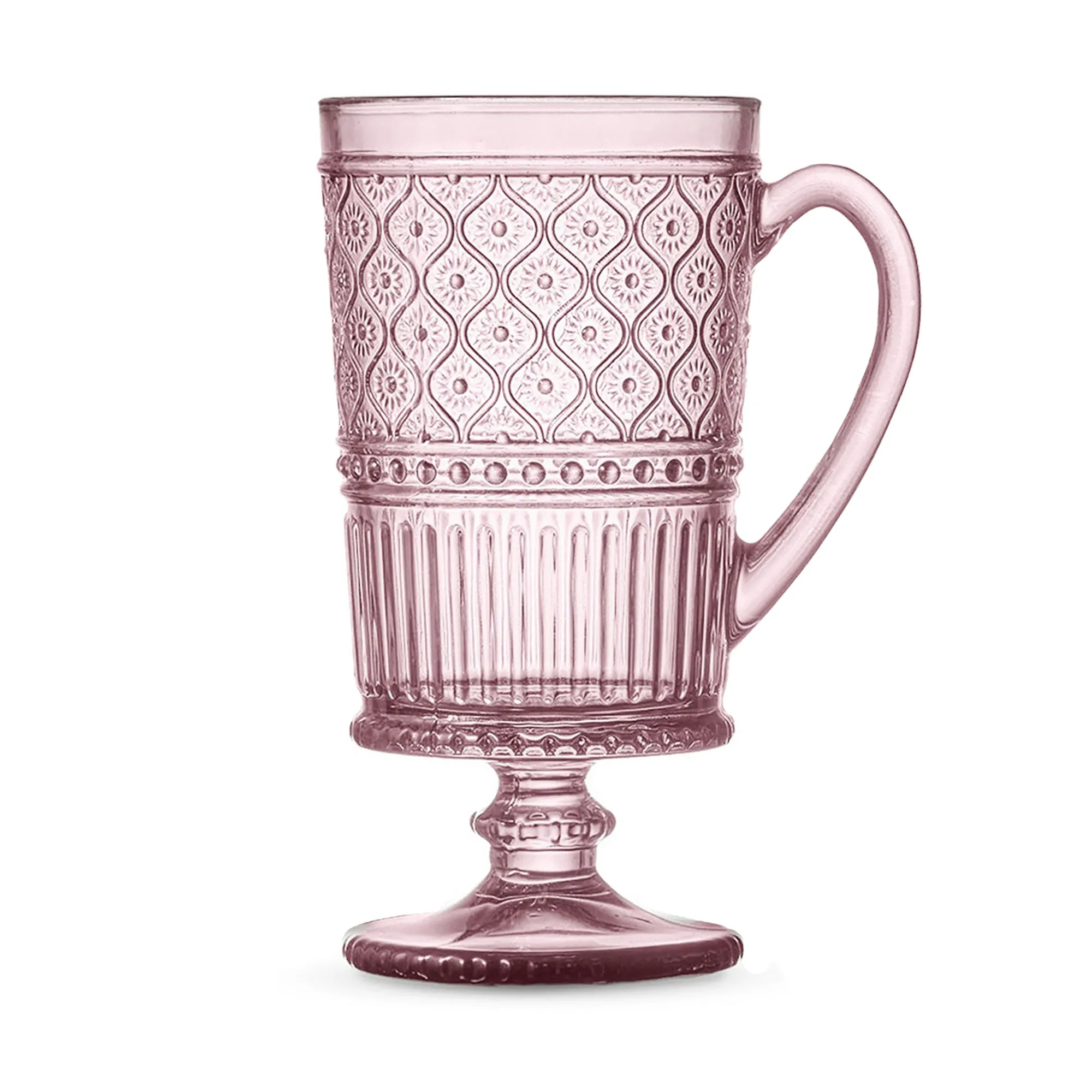 Hot Godinger Claro Pink Footed Coffee Mug, Set of 4