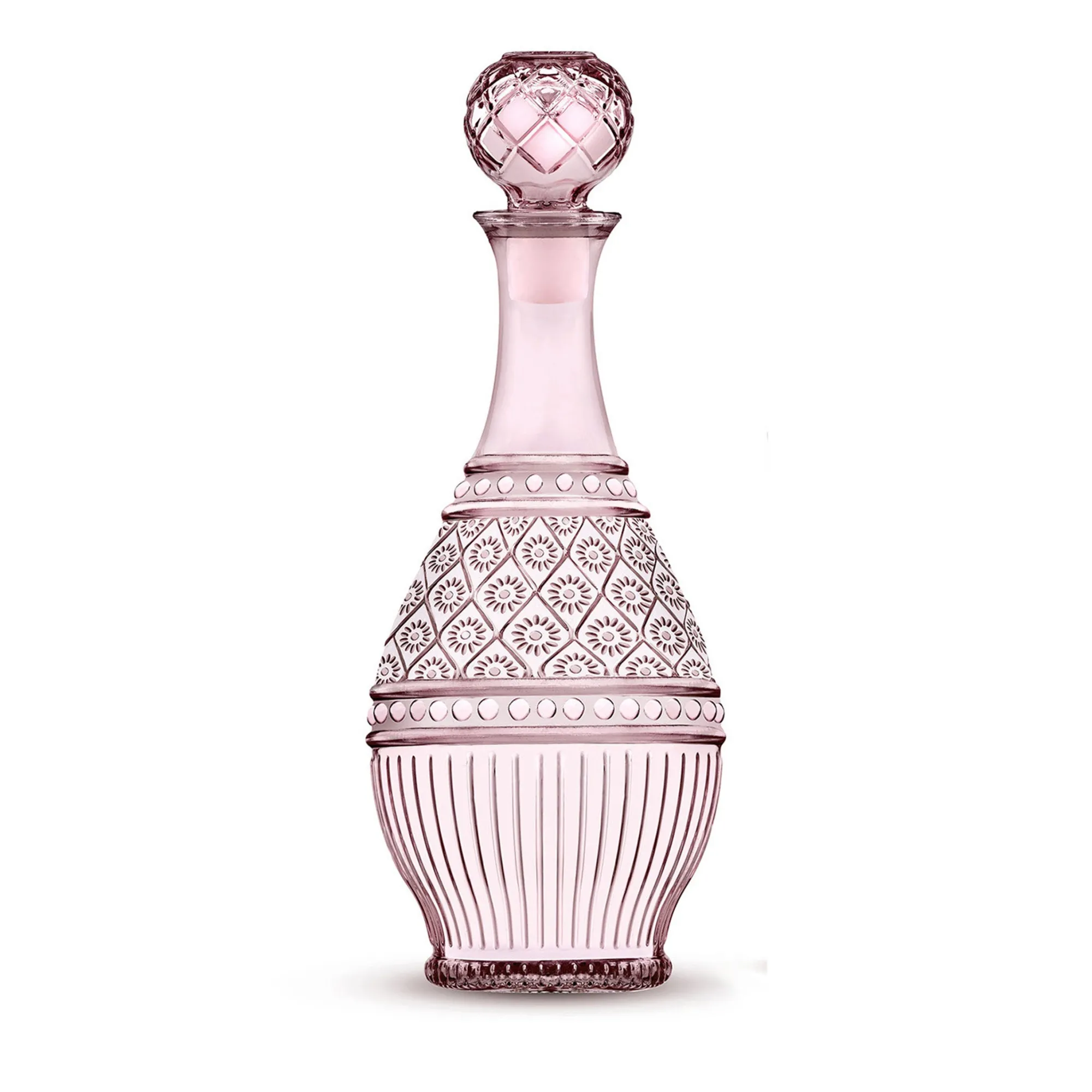 New Godinger Claro Pink Wine Decanter