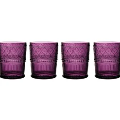 Best Godinger Claro Plum Double Old Fashion, Set of 4
