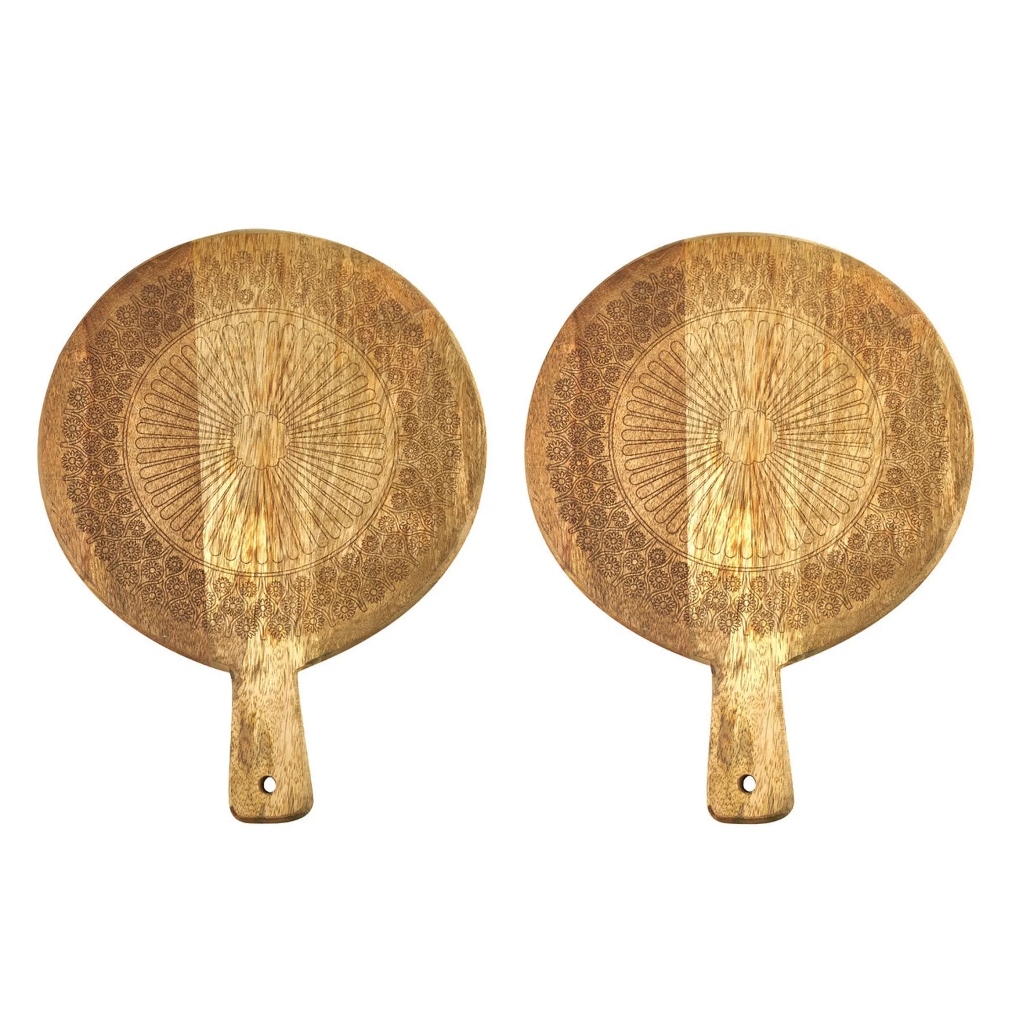 New Godinger Claro Round Paddle Board Set