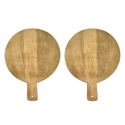 New Godinger Claro Round Paddle Board Set