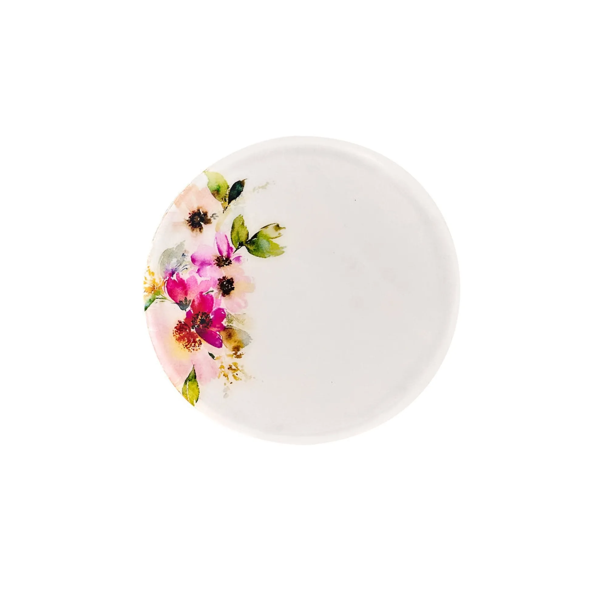 Discount Godinger Claro Walnut Pink Floral Coaster Set