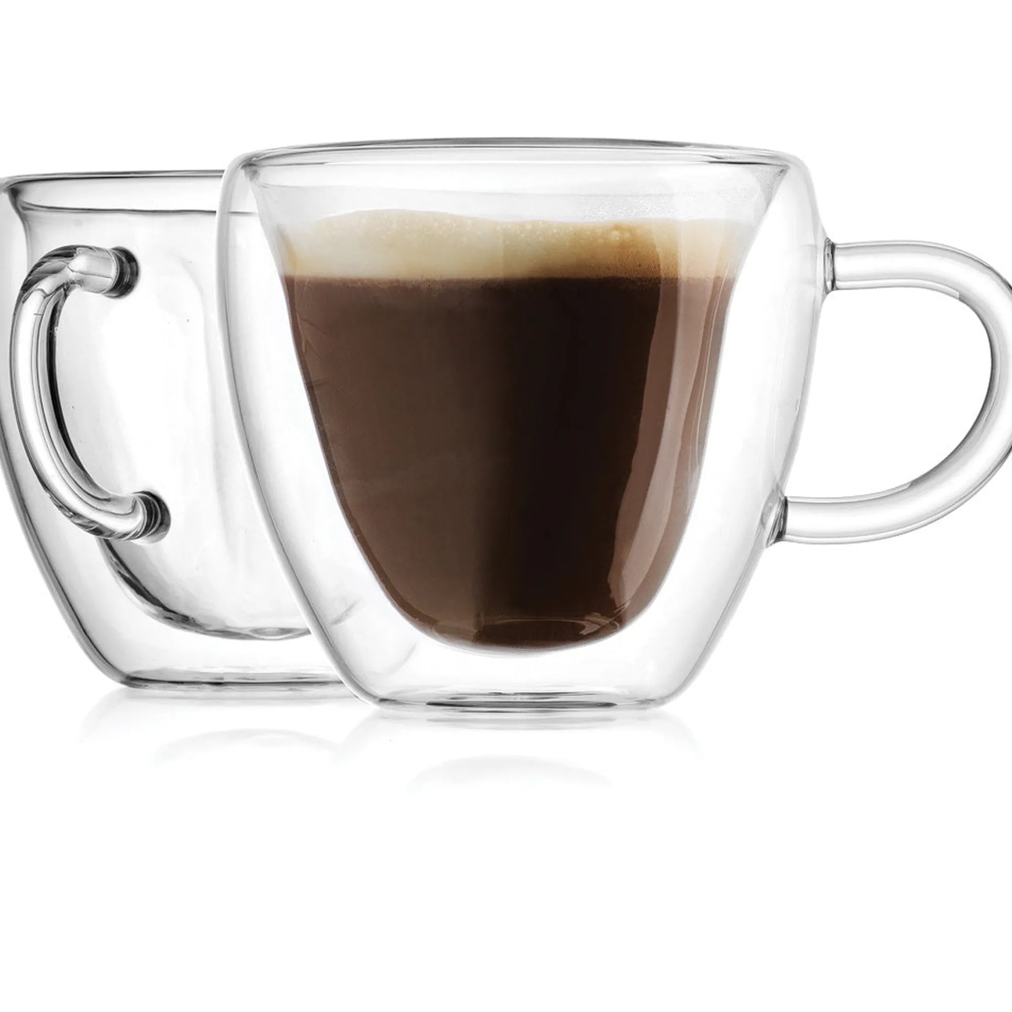 Sale Godinger Coffee Double Wall Heart Mug, Set of 2