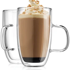 Discount Godinger Coffee Double Wall Mug Large, Set of 2