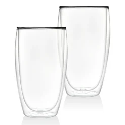 Clearance Godinger Coffee Double Wall Tumbler Large, Set of 2