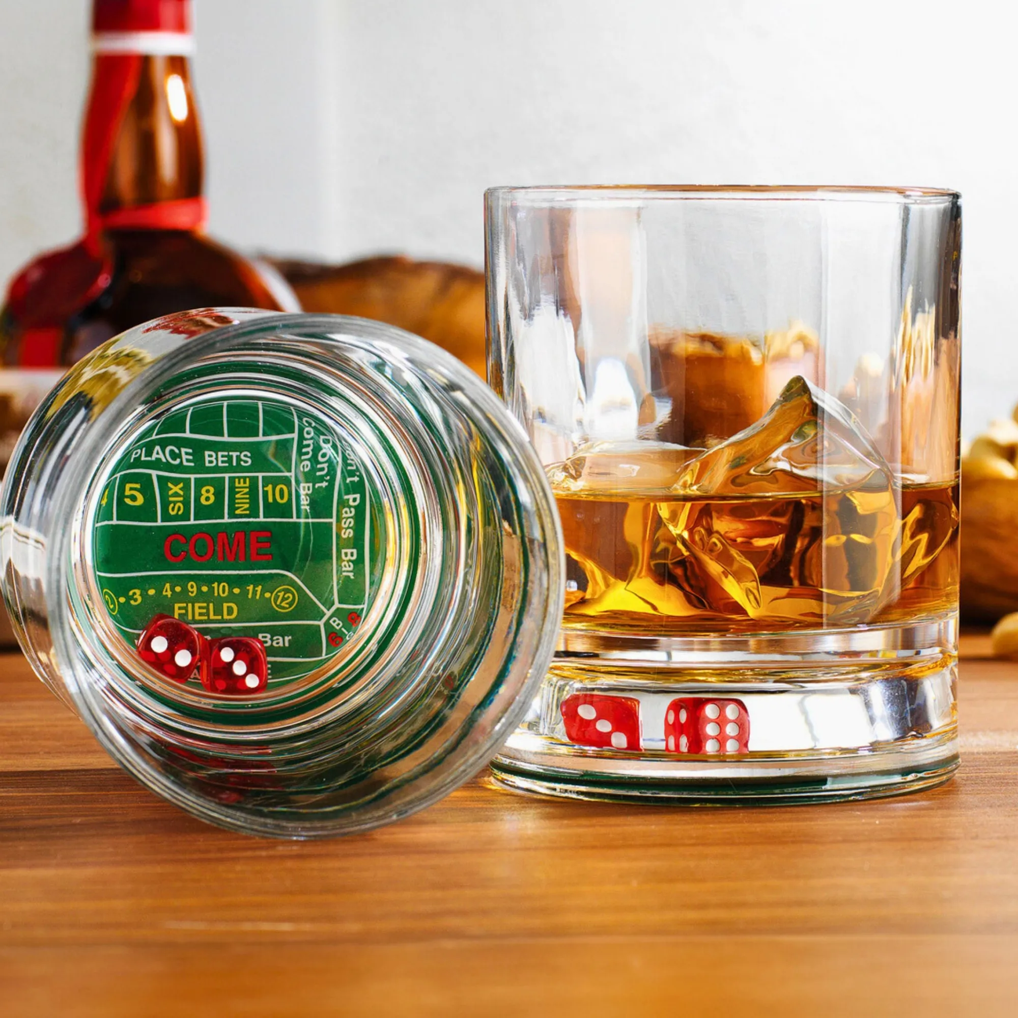 Clearance Godinger Craps Shoot Double Old Fashion