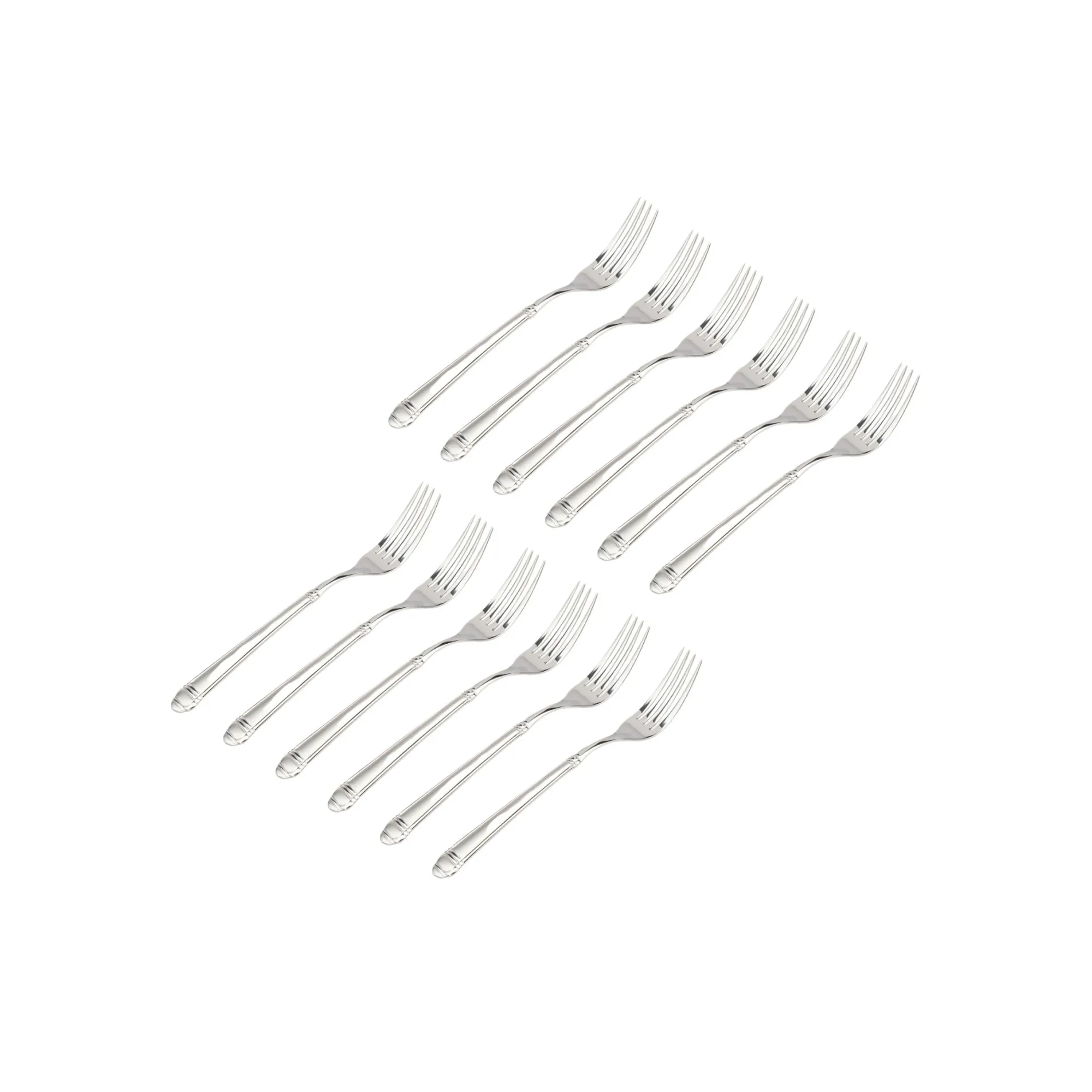 Discount Godinger Crete Sandblasted Mirrored 18/0 Stainless Steel Salad Fork, Set of 12