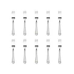 Online Godinger Crete Sandblast Mirrored 18/0 Stainless Steel Salad Fork, Set of 10