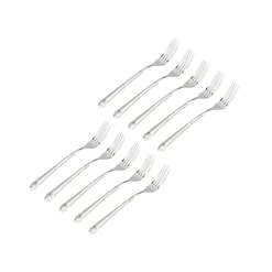Online Godinger Crete Sandblast Mirrored 18/0 Stainless Steel Salad Fork, Set of 10