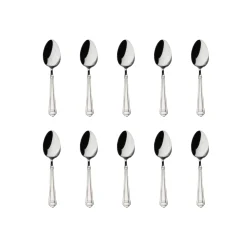 Godinger Crete Sandblast Mirrored 18/0 Stainless Steel Teaspoon, Set of 10