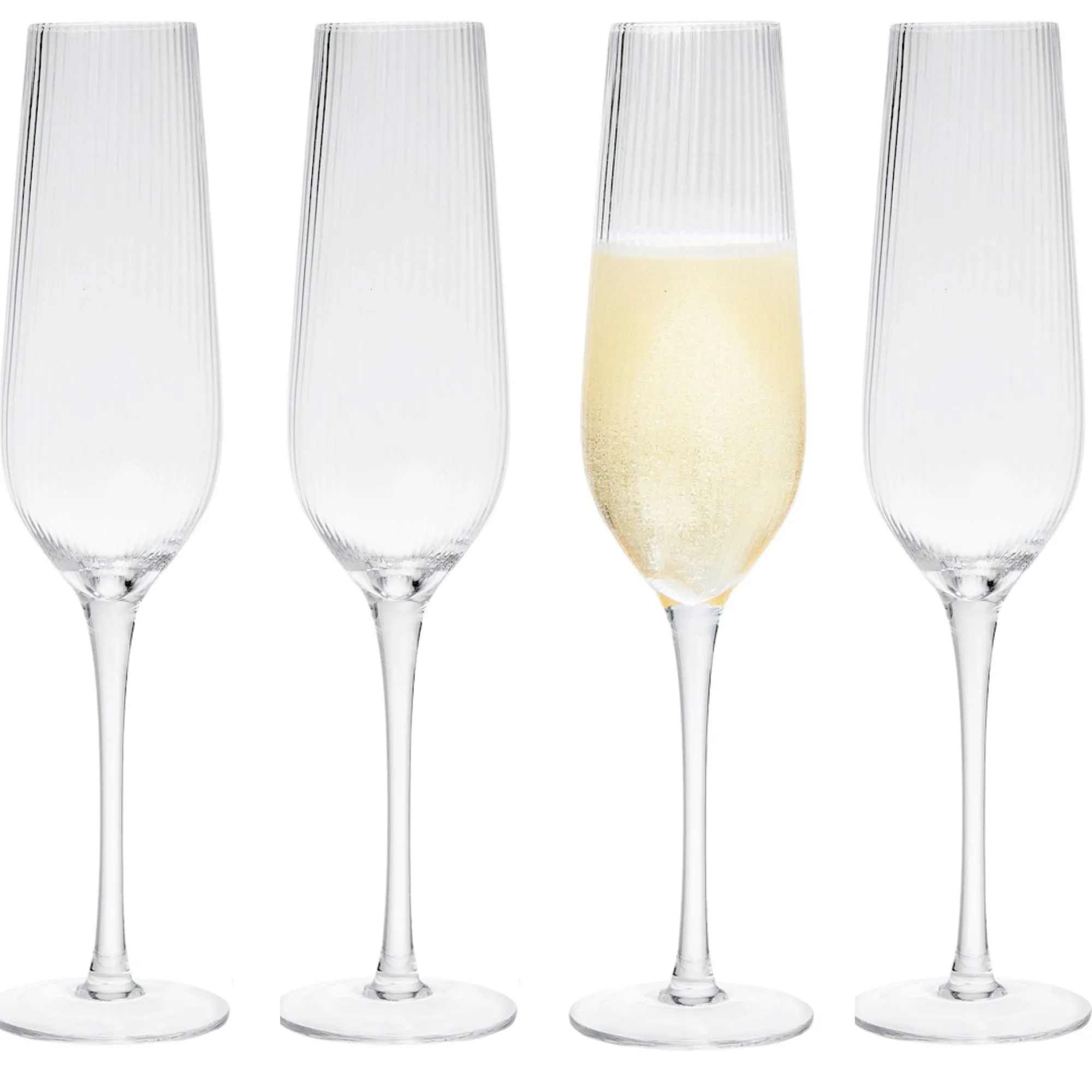 Discount Godinger Divo Optic Champagne Flute. Set of 4