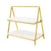Godinger Doux Marble Two Tier Serving Stand