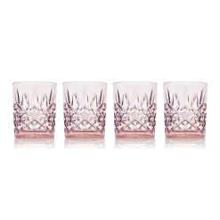Online Godinger Dublin Acrylic Blush Double Old Fashion, Set of 4