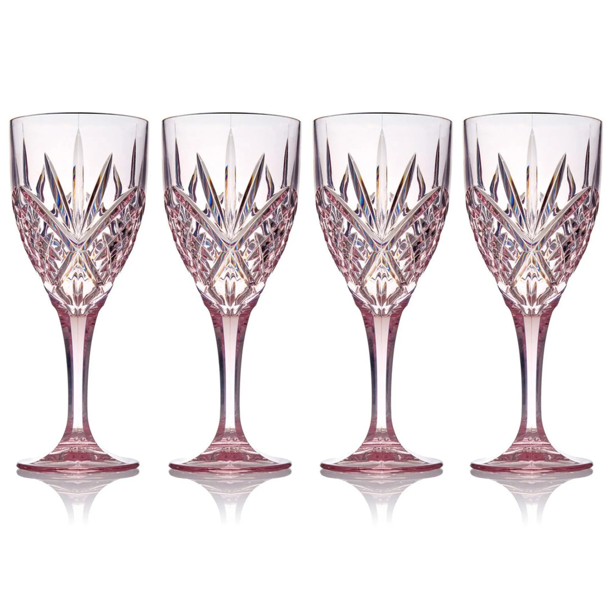 Sale Godinger Dublin Acrylic Blush Goblet, Set of 4