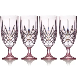 Hot Godinger Dublin Acrylic Blush Water Goblet, Set of 4