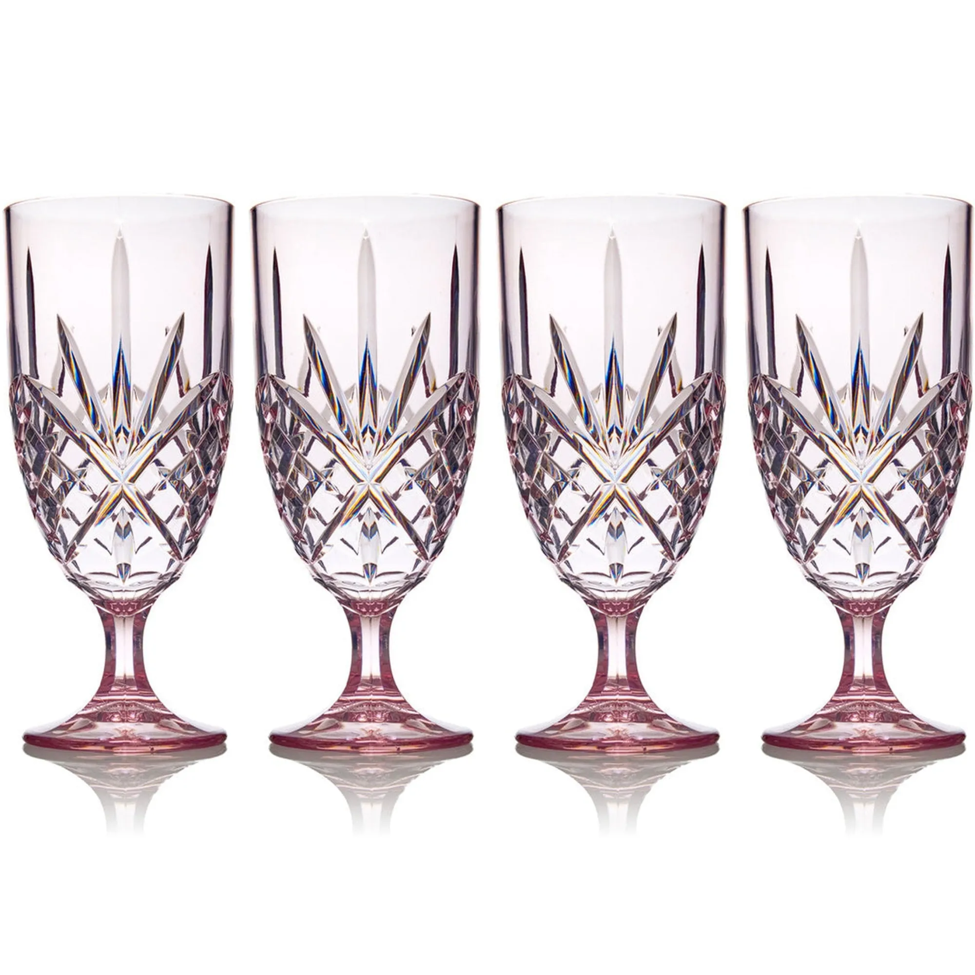 Hot Godinger Dublin Acrylic Blush Water Goblet, Set of 4
