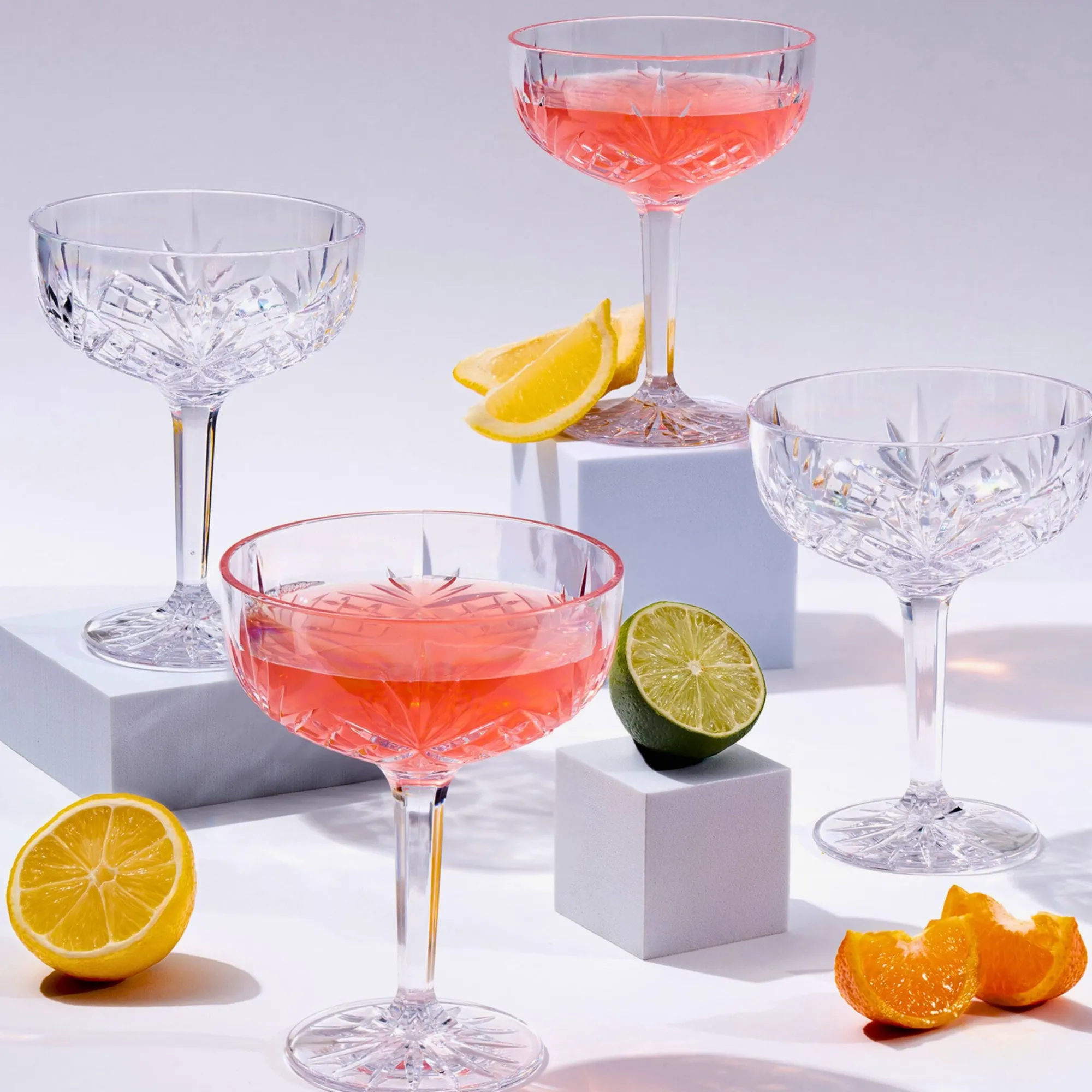 Discount Godinger Dublin Acrylic Champagne Coupe, Set of 4