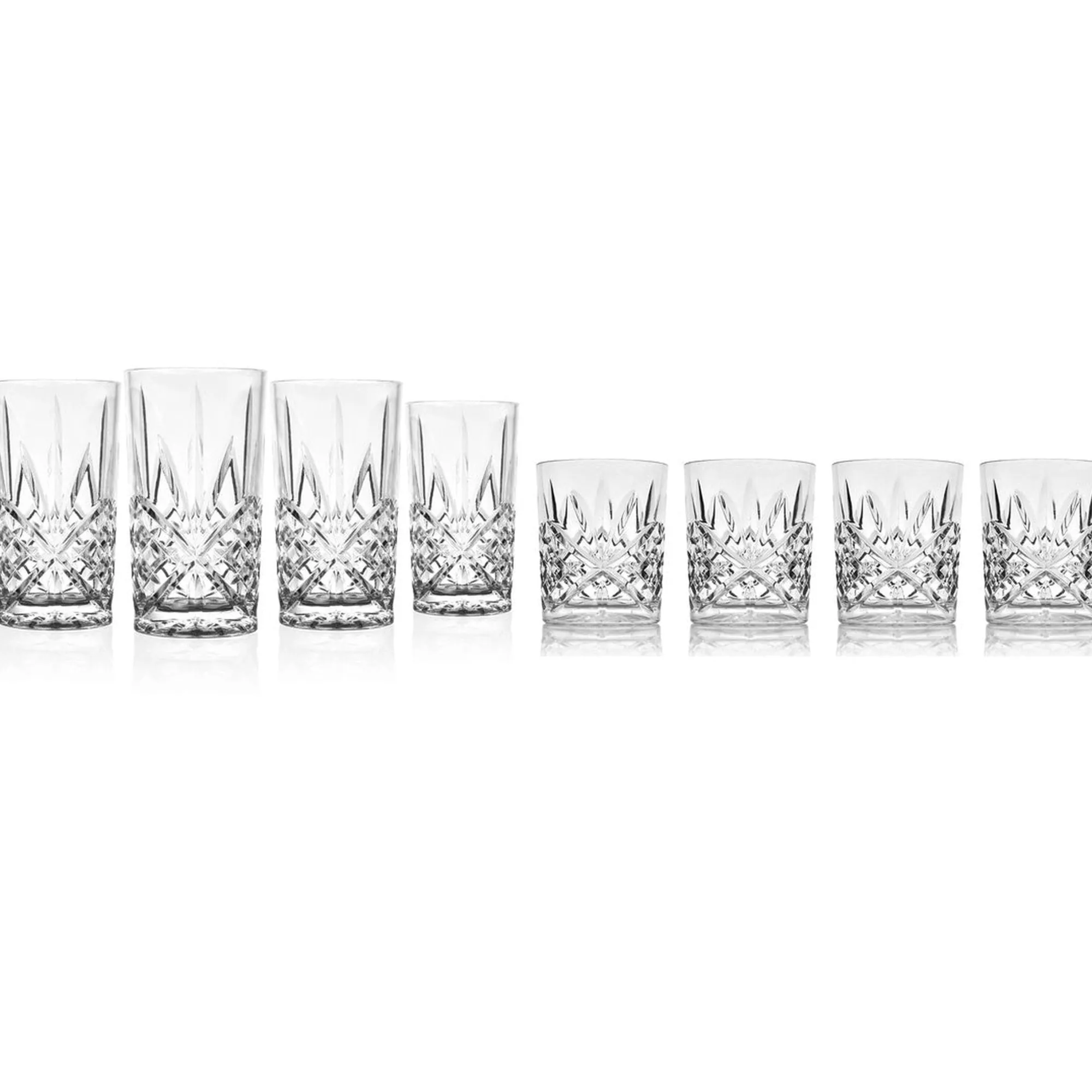 Discount Godinger Dublin Acrylic Double Old Fashion & Highball, Set of 8