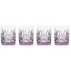 Hot Godinger Dublin Acrylic Lavender Double Old Fashion, Set of 4