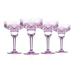 Discount Godinger Dublin Acrylic Lavender Margarita, Set of 4