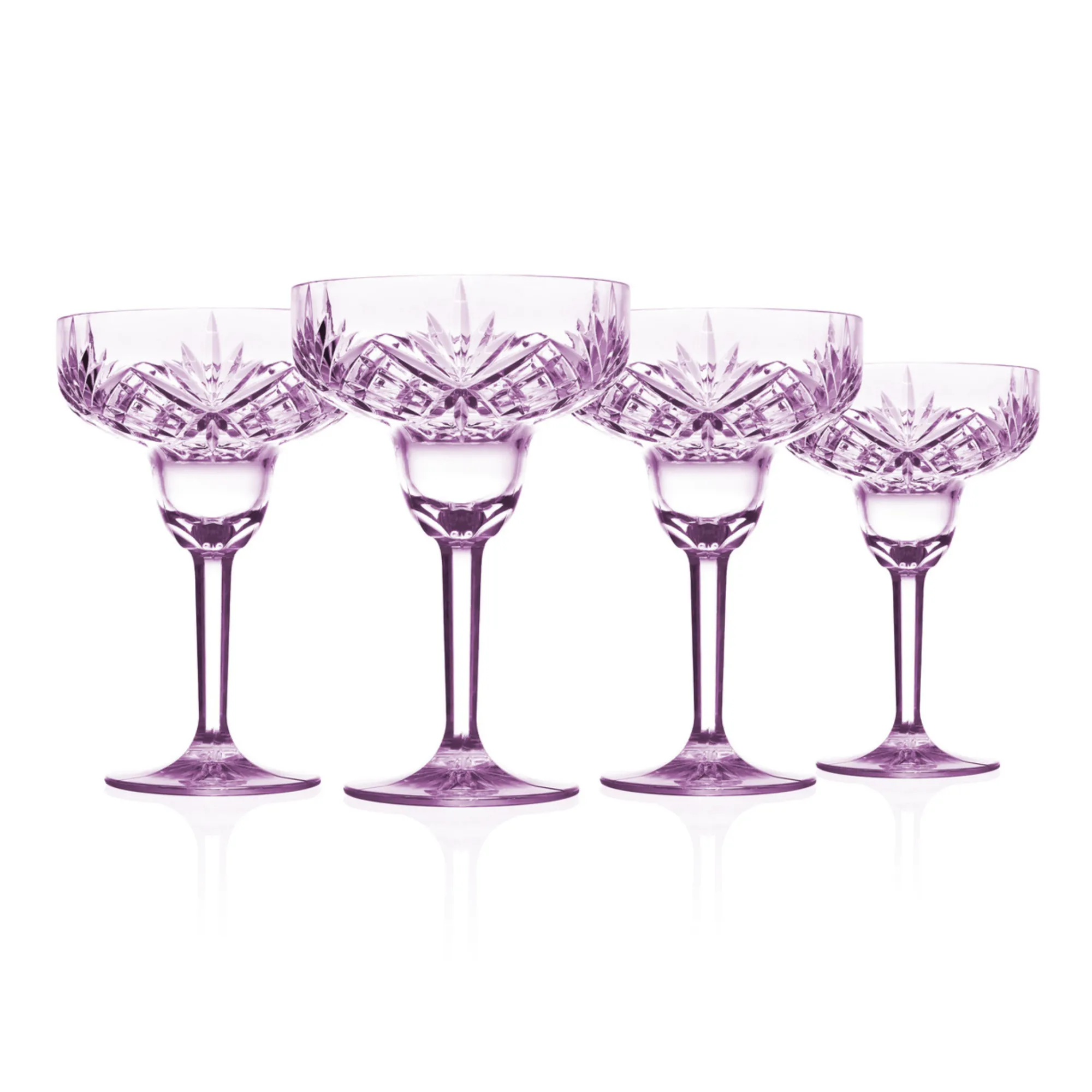 Discount Godinger Dublin Acrylic Lavender Margarita, Set of 4