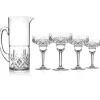 Hot Godinger Dublin Acrylic 5 Piece Margarita & Pitcher Set