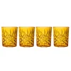 Discount Godinger Dublin Acrylic Sunshine Yellow Double Old Fashion, Set of 4