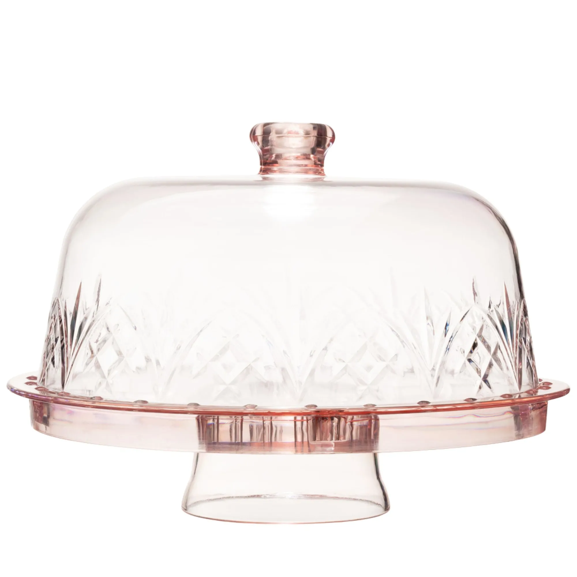 Discount Godinger Dublin Blush Acrylic 6 In 1 Cake Dome