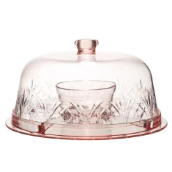 Discount Godinger Dublin Blush Acrylic 6 In 1 Cake Dome