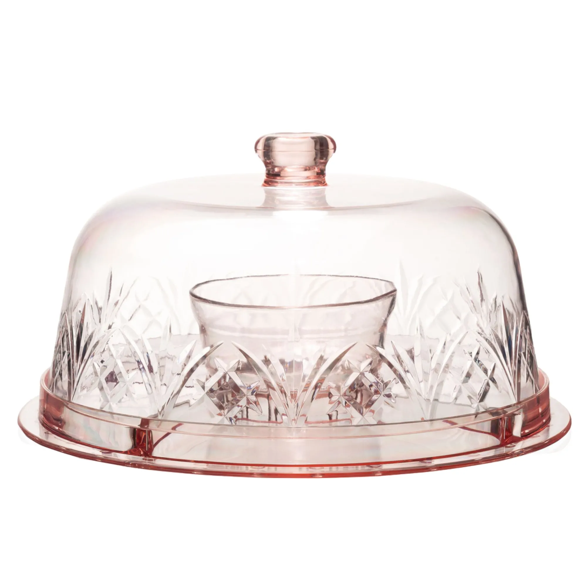 Discount Godinger Dublin Blush Acrylic 6 In 1 Cake Dome