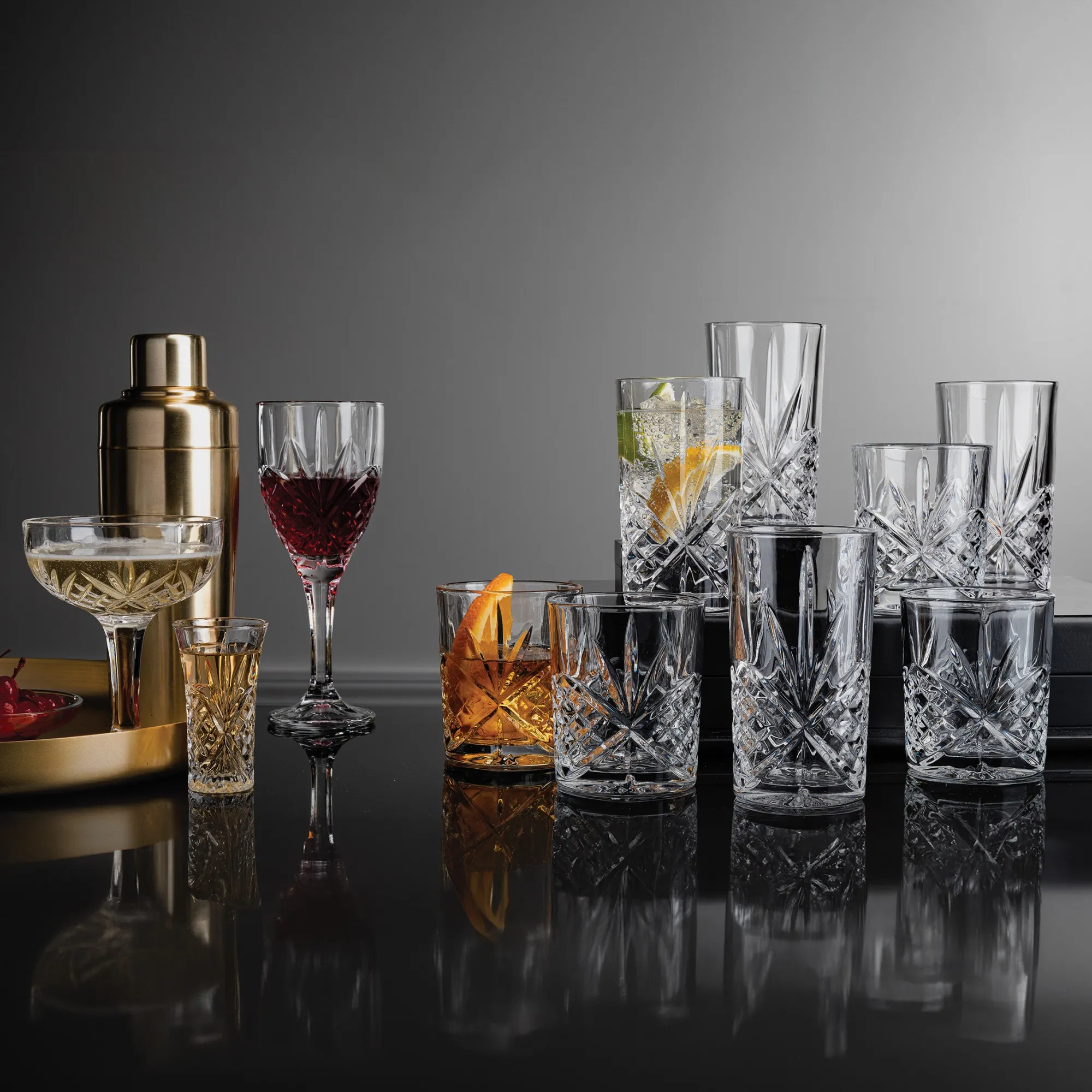 Clearance Godinger Dublin Champagne Coupe, Set of 4
