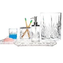 Godinger Dublin Crystal Bathroom Tumbler