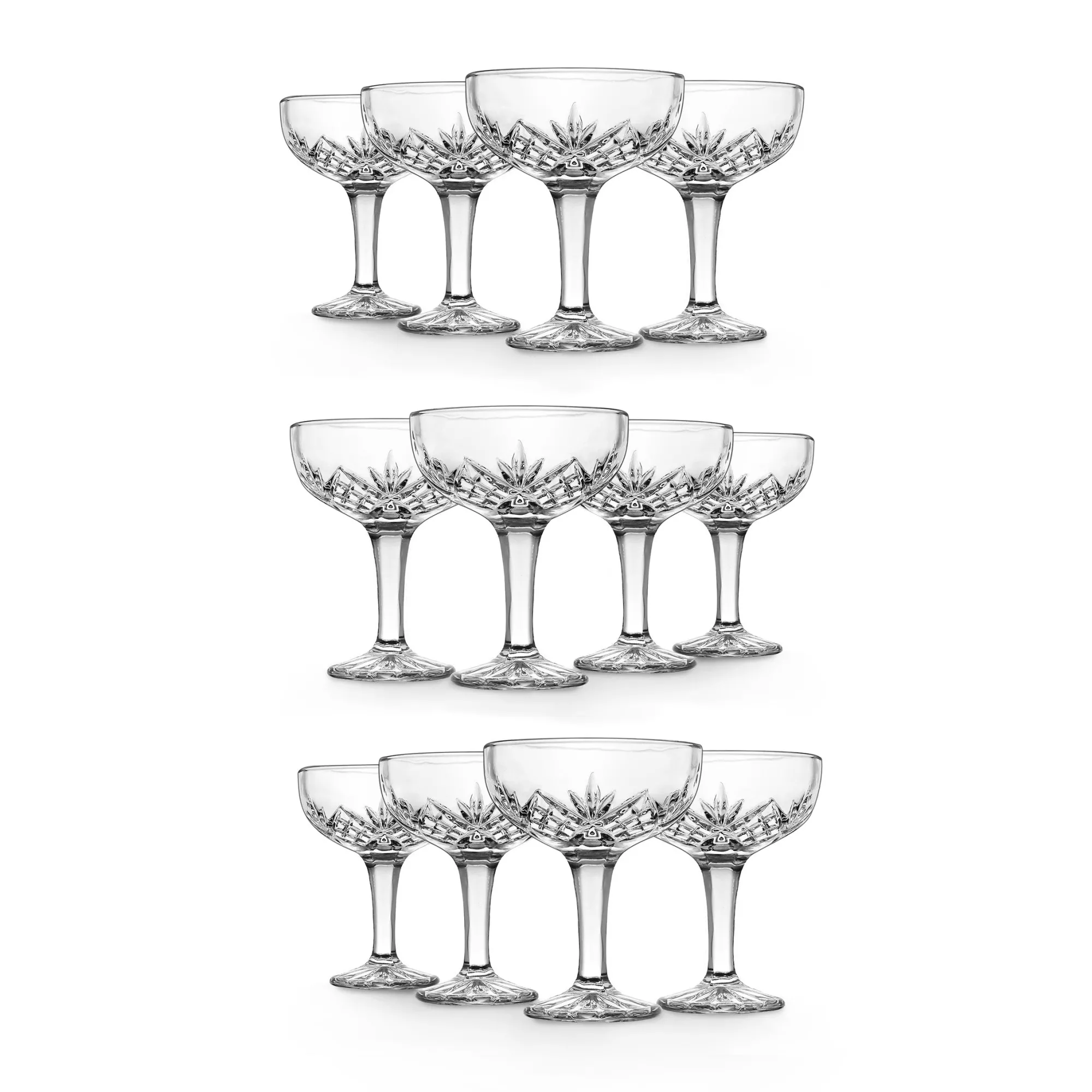Best Godinger Dublin Crystal Champagne Coupe, Set of 12