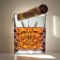 Discount Godinger Dublin Crystal Cigar Double Old Fashion