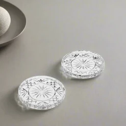 Clearance Godinger Dublin Crystal Coaster Set