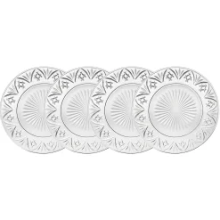 Godinger Dublin Crystal Dinner Plate, Set of 4