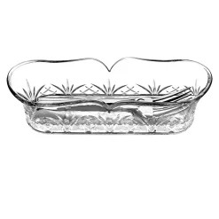 Godinger Dublin Crystal Flatware Caddies, Set of 3