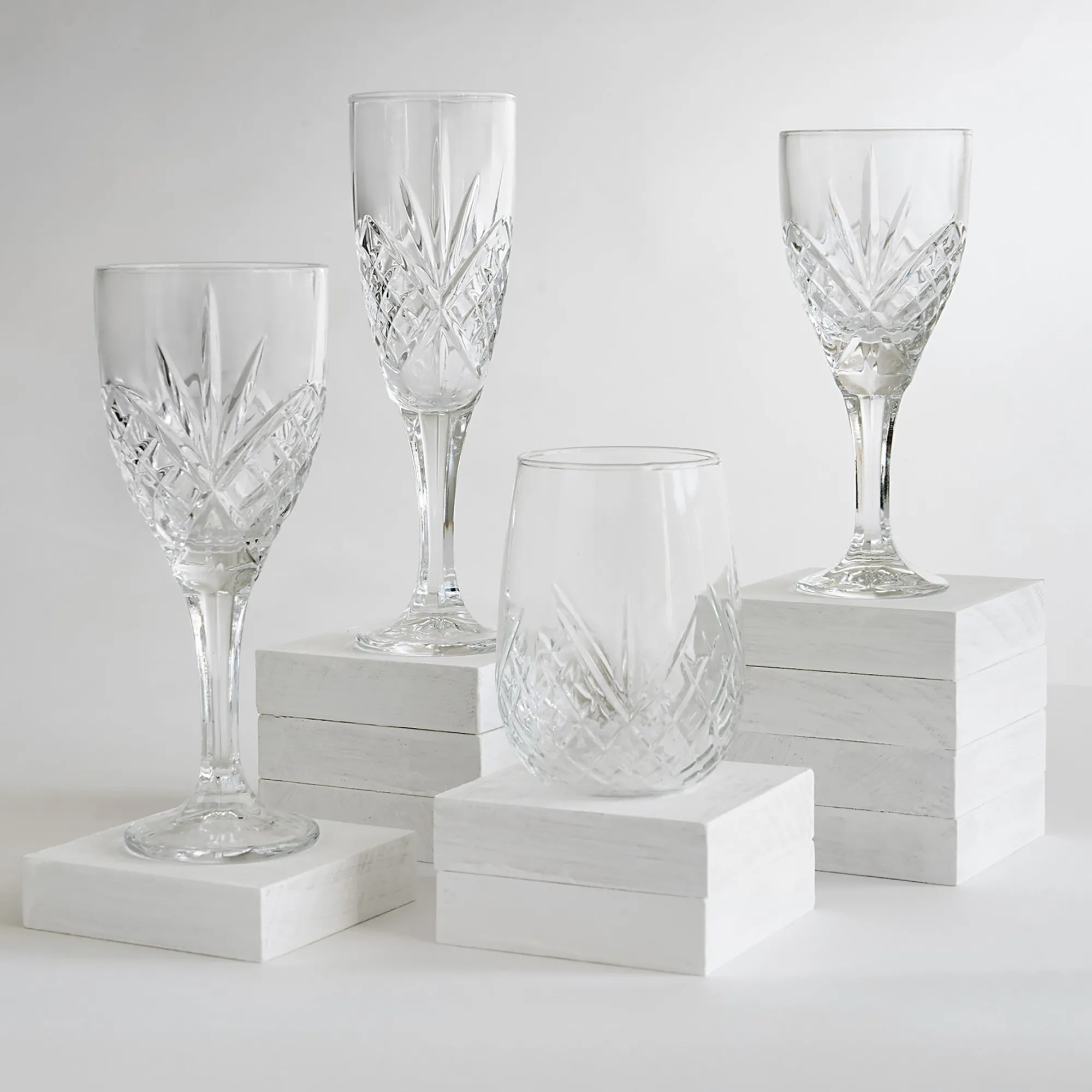 Hot Godinger Dublin Crystal Flute Set of Two
