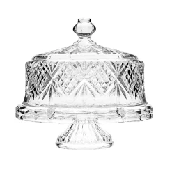 Hot Godinger Dublin Crystal Footed Cake Dome