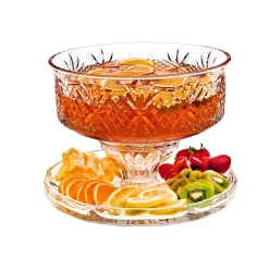 Hot Godinger Dublin Crystal Footed Cake Dome