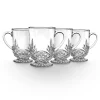 Online Godinger Dublin Crystal Footed Coffee Mug, Set of 4