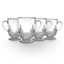 Online Godinger Dublin Crystal Footed Coffee Mug, Set of 4