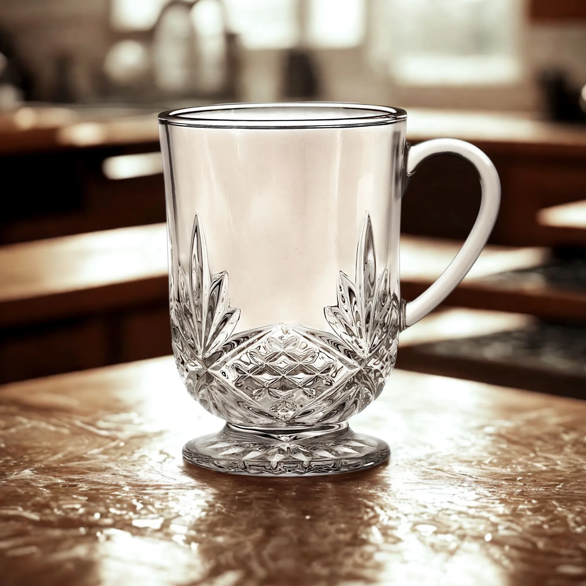 Online Godinger Dublin Crystal Footed Coffee Mug, Set of 4