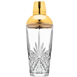Clearance Godinger Dublin Crystal Gold Martini Shaker