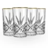 Online Godinger Dublin Crystal Gold Rim Highball, Set of 4